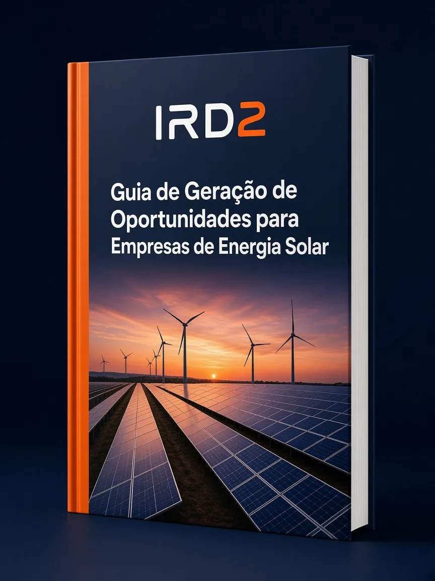 Capa do guia gratuito: Guia de Geração de Oportunidades para Empresas de Energia Solar