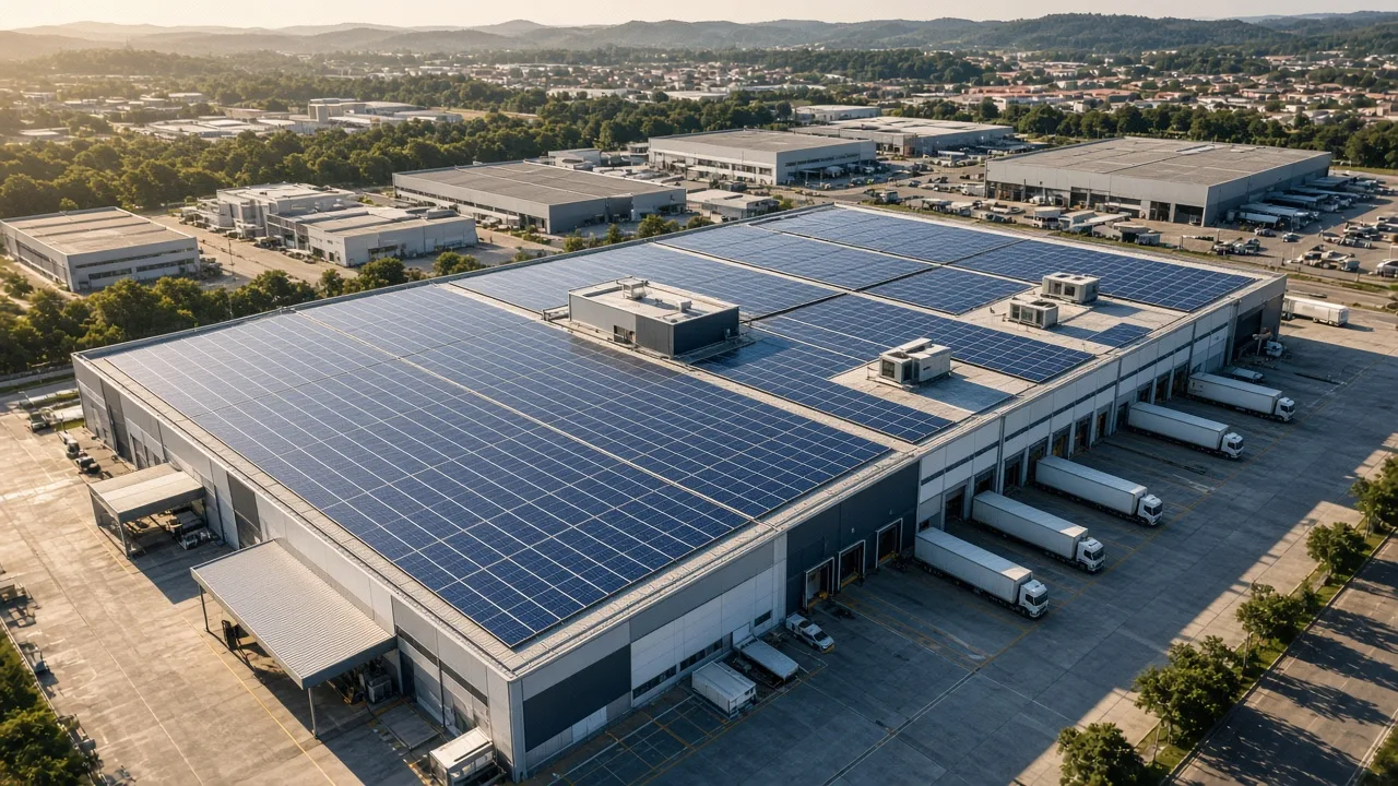 Infraestrutura industrial de energia solar · case Pottenza Energia