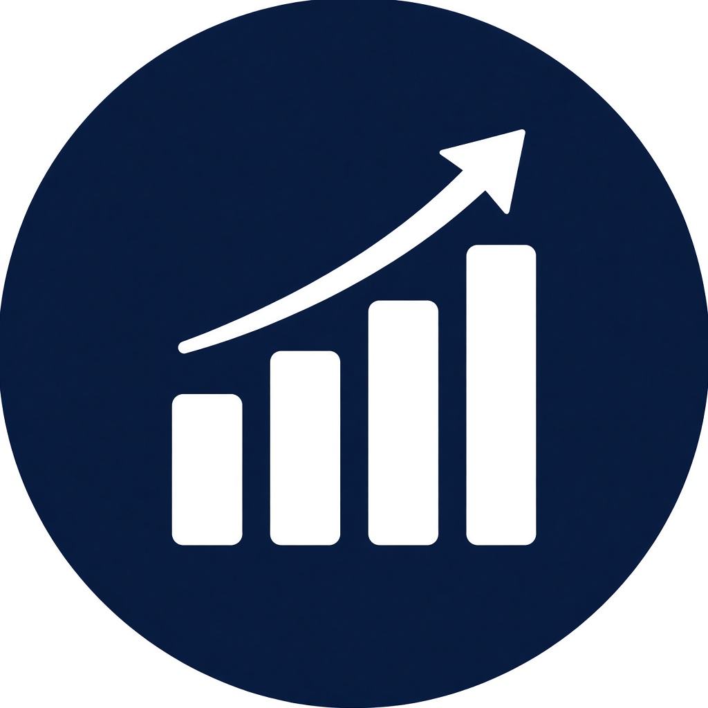 Ícone Oportunidade: gráfico de resultados
