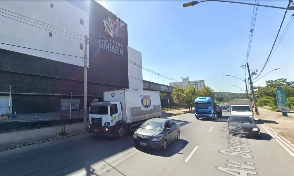 Fachada / vista. Shopping Contagem, Contagem